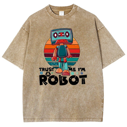 Trust Me I'm A Robot Vintage Distressed T-shirt