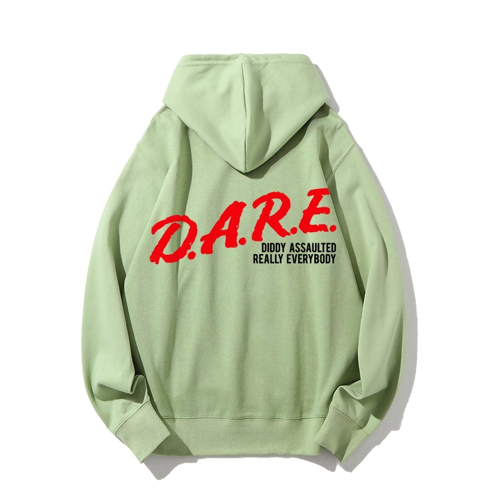 NO DIDDY Printed Back Unisex Cotton Hoodie