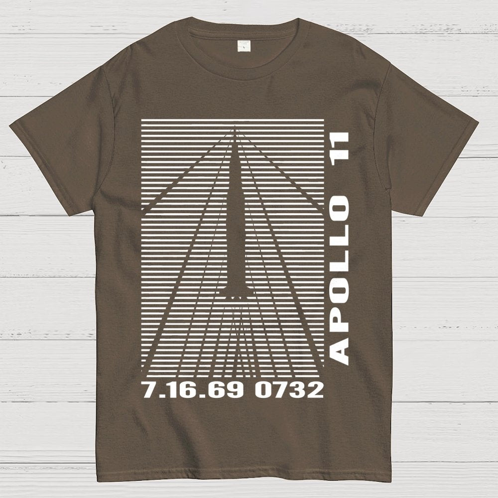 Shockwaves Apollo 11 Retro Space Design Unisex Geek T-Shirt