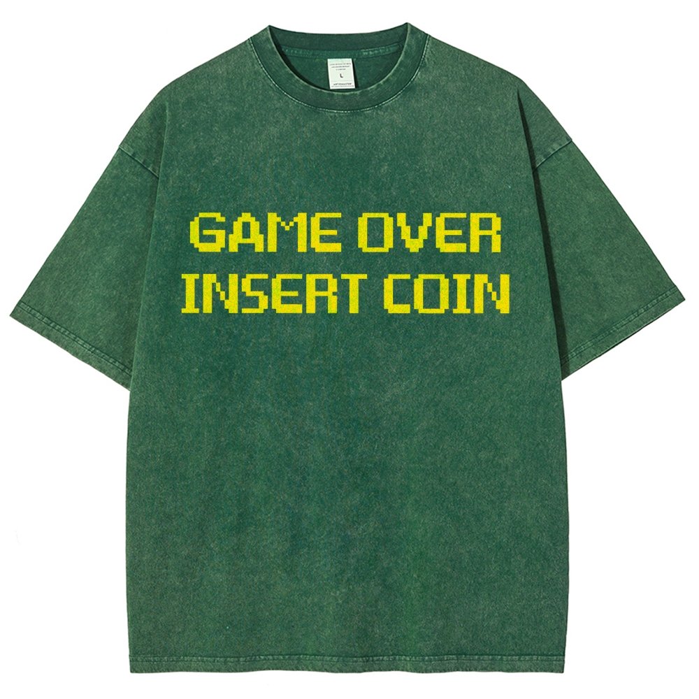Game Over Vintage Distressed T-shirt