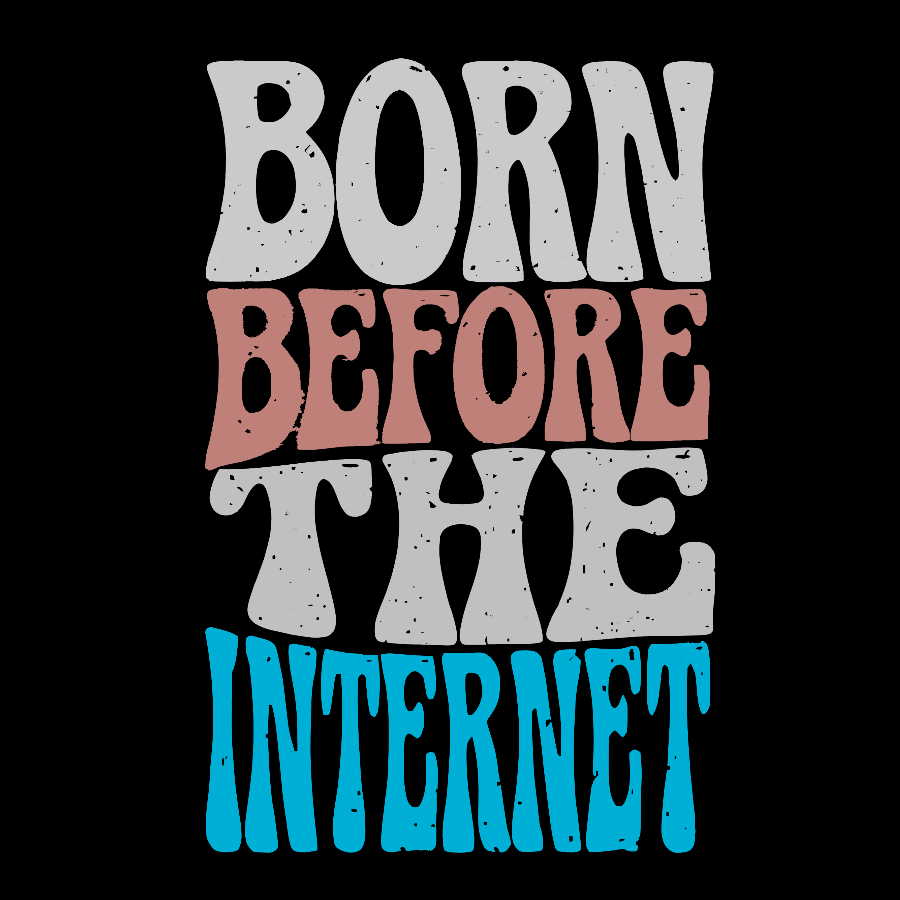 Born Before the Internet Geek T-Shirt