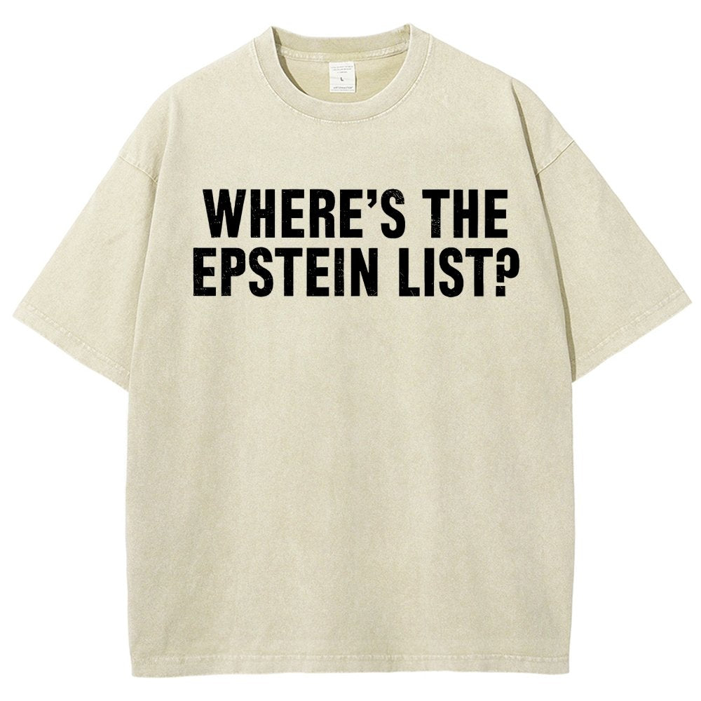 Where’s the Epstein list Vintage Distressed T-shirt