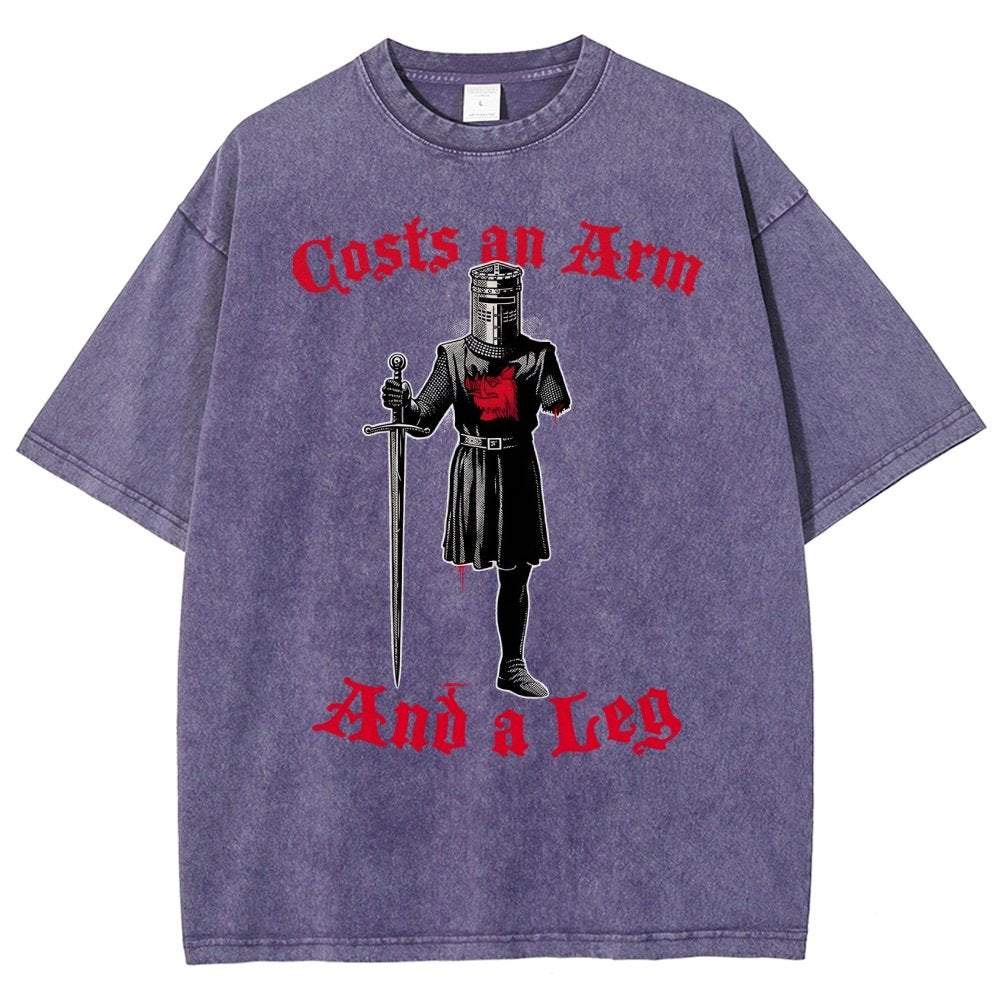 Black Knight Debt Vintage Distressed T-shirt