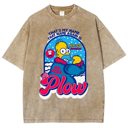 Mr. Snowplow Vintage Distressed T-shirt