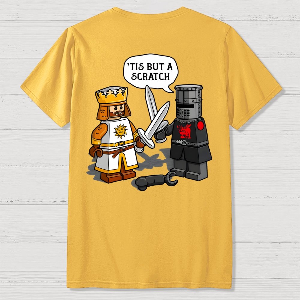 King Vs Knight Front And Back Printing Geek T-Shirt