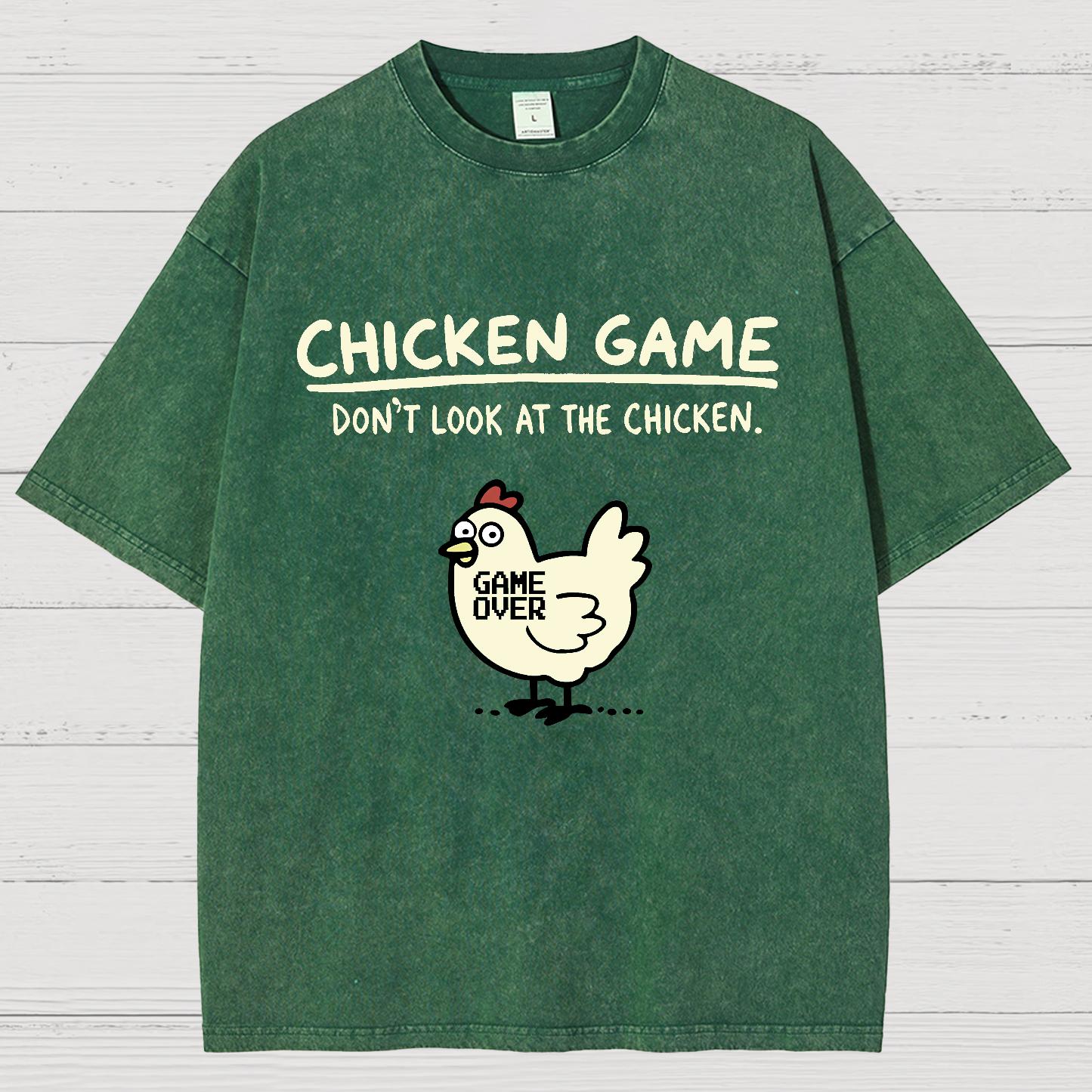 Chicken Game Vintage Distressed T-shirt