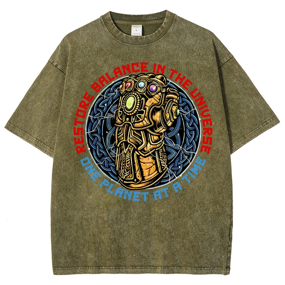 Restore Balance Vintage Distressed T-shirt