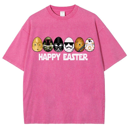 Easter Egg Hunting Party Happy Easter 2025 Vintage Distressed T-shirt