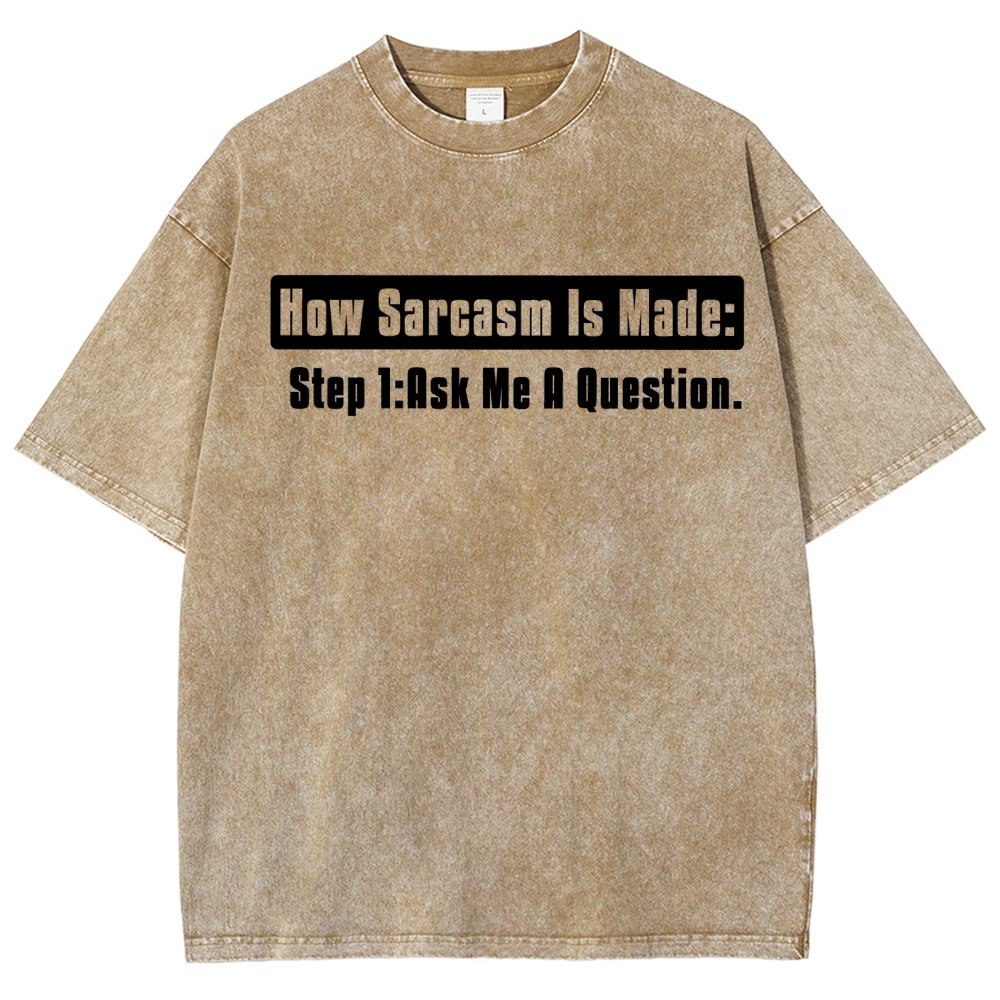 Step 2 Sarcasm Vintage Distressed T-shirt