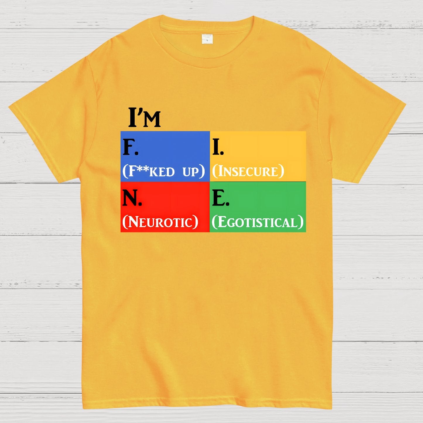 Simple Moodlings I'm F.I.N.E Geek T-Shirt