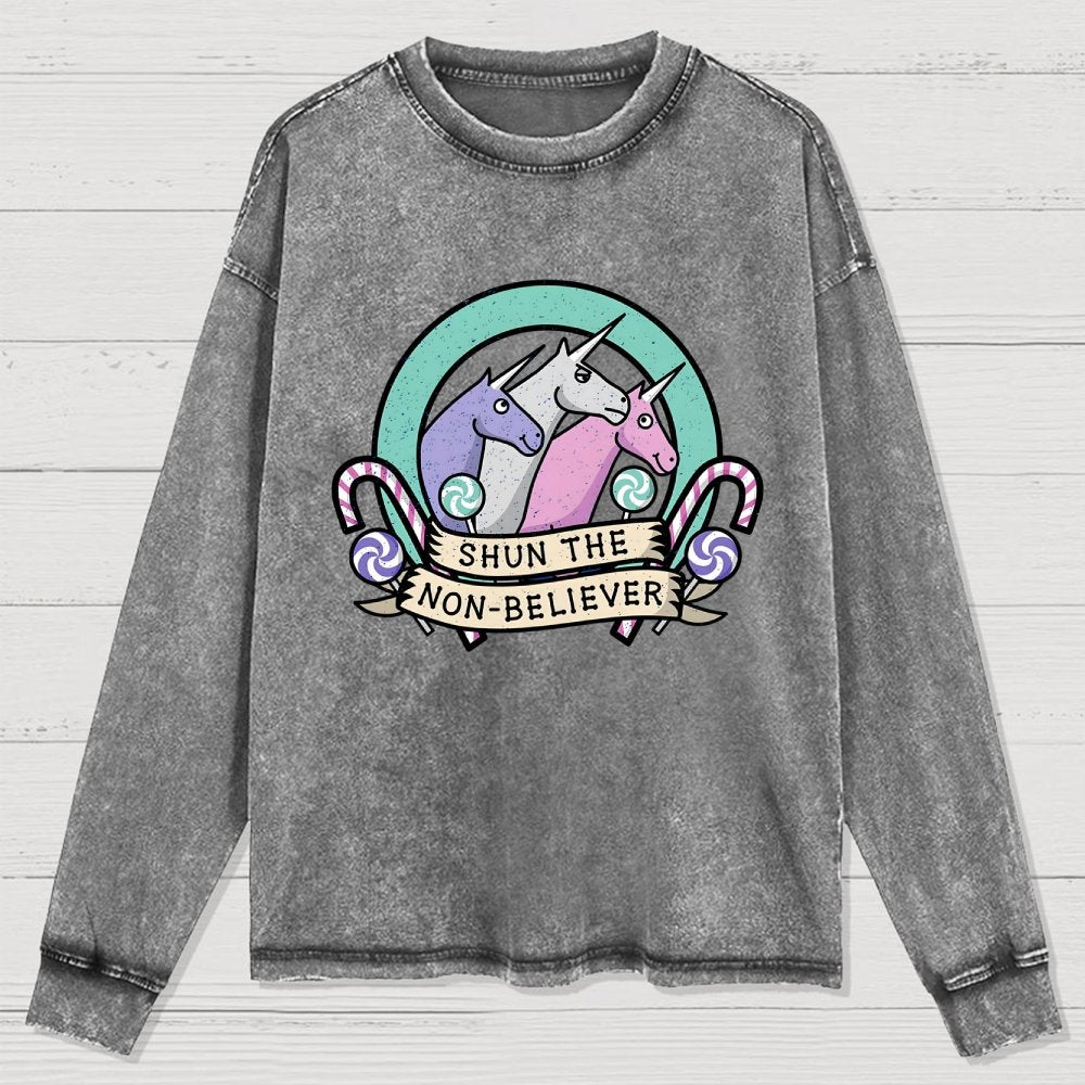 Shun the Non-Believer Washed Long Sleeve Tee