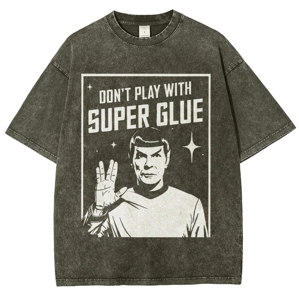 Don't Play With Superglue Vintage Distressed T-shirt