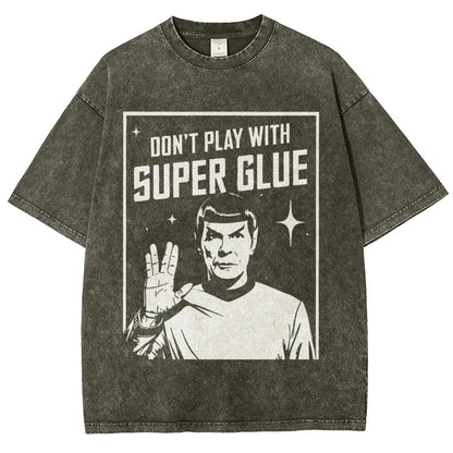 Don't Play With Superglue Vintage Distressed T-shirt