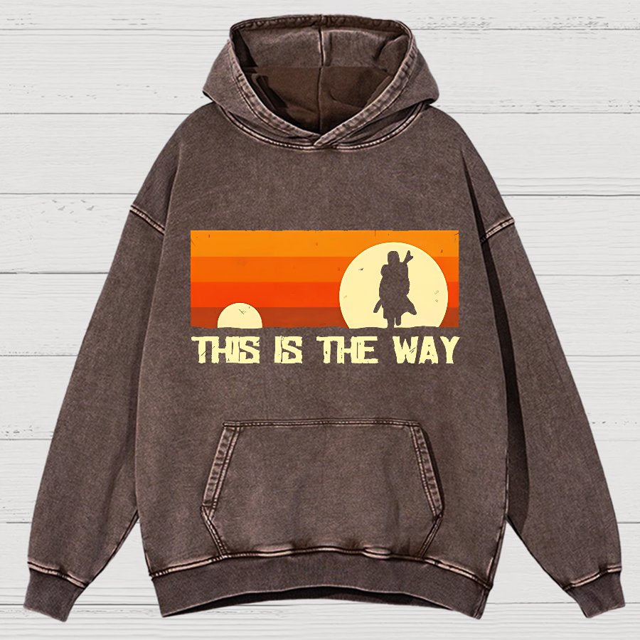 This Is The Way Vintage Distressed Hoodie