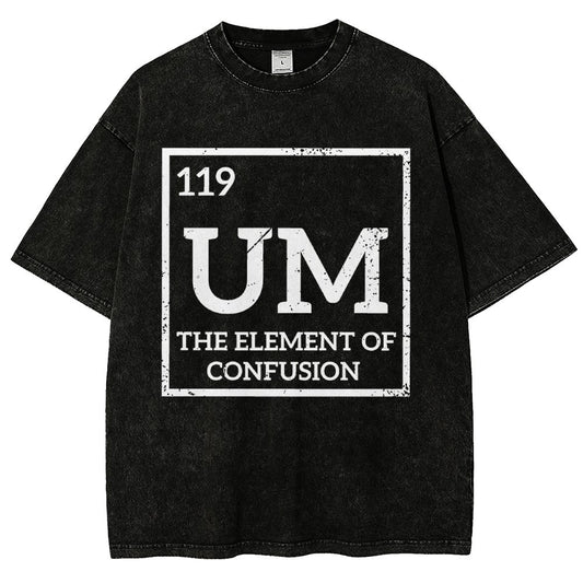 Um The Element Of Confusion Vintage Distressed T-shirt