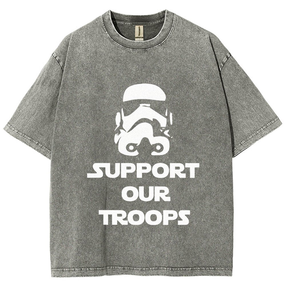 Support Our Troops Vintage Distressed T-shirt