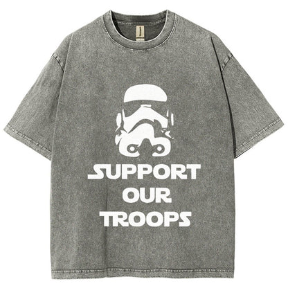 Support Our Troops Vintage Distressed T-shirt