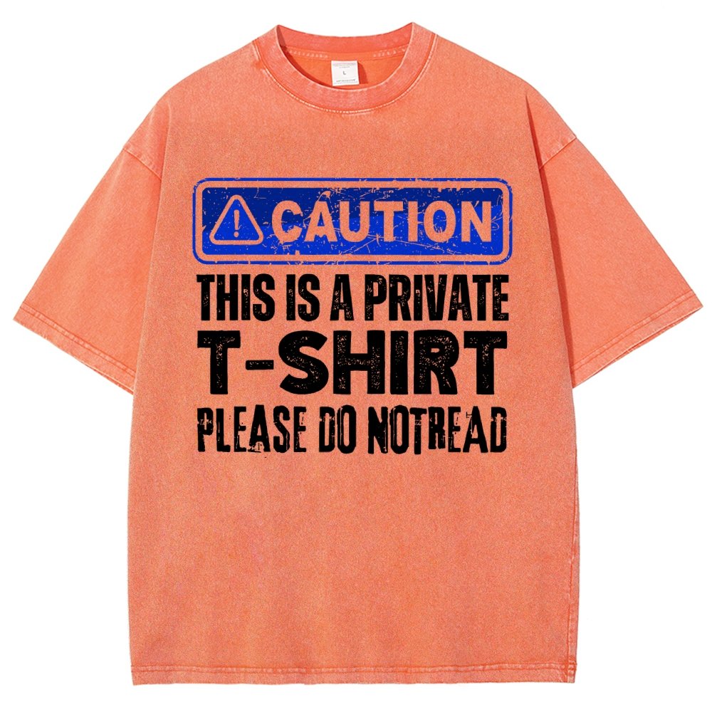 This Is A Private T-shirt Please Do Not Read Vintage Distressed T-shirt