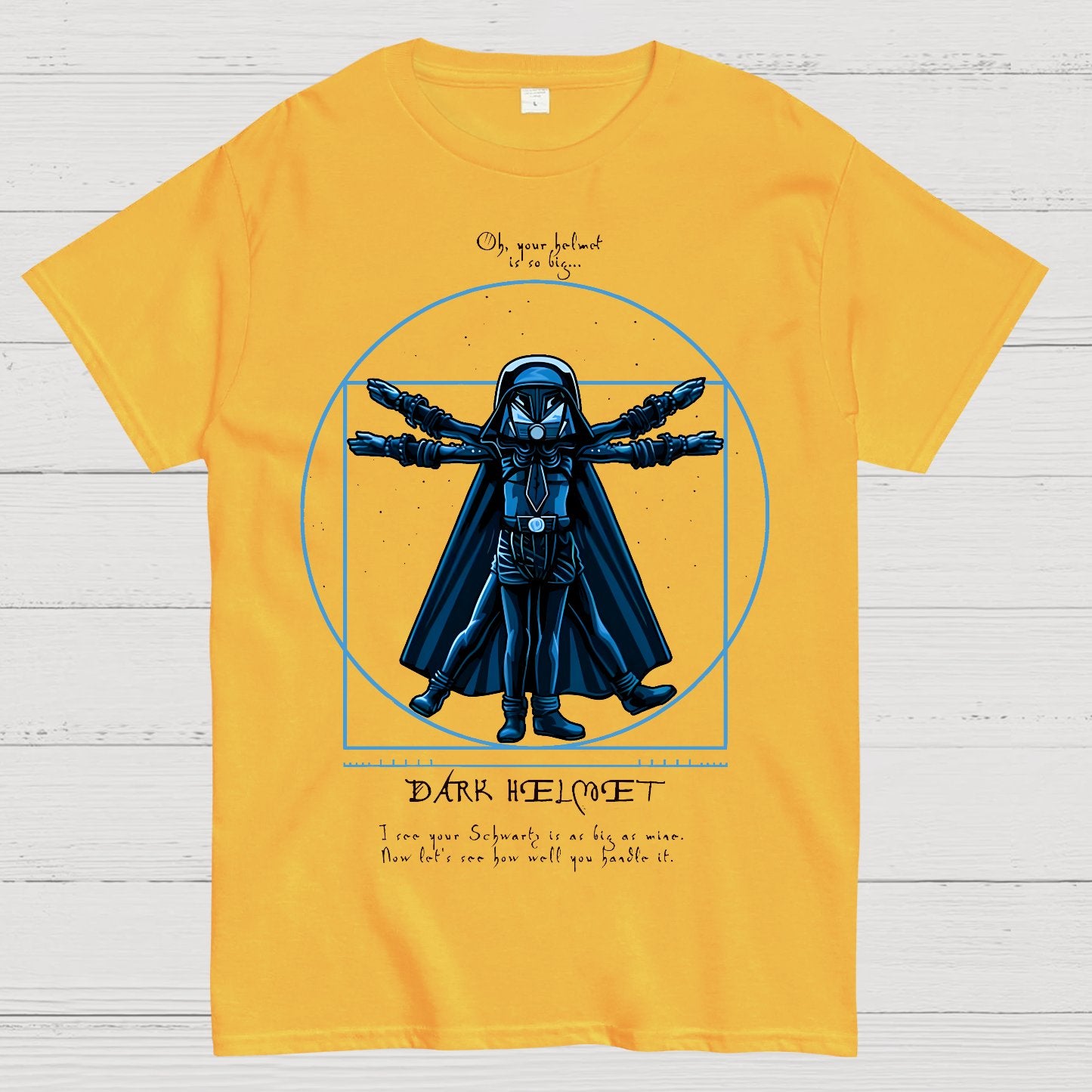 Vitruvian Helmet Geek T-Shirt