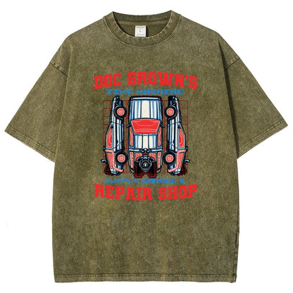 Time Machine Repair Shop Vintage Distressed T-shirt