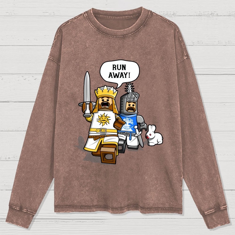 The Cowardly King Washed Long Sleeve Tee