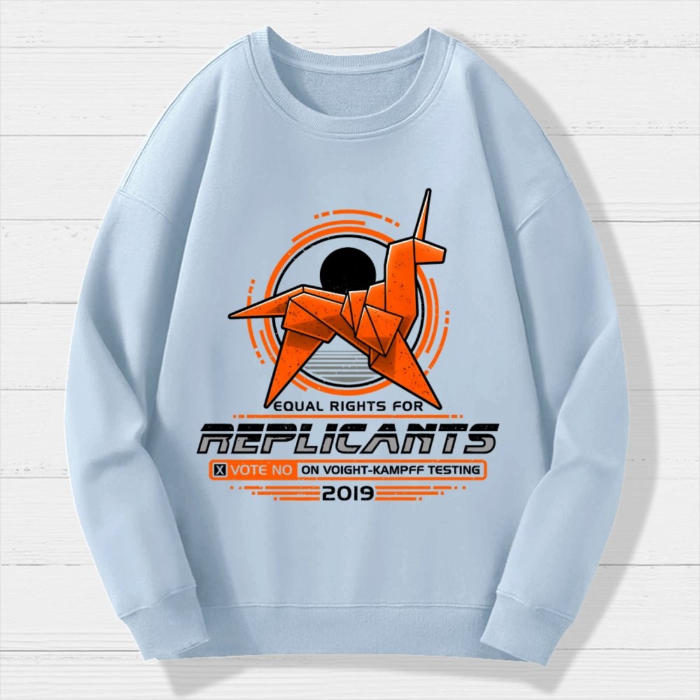 Equal Rights for Synthetic Beings Geek Cotton Sweatshirt