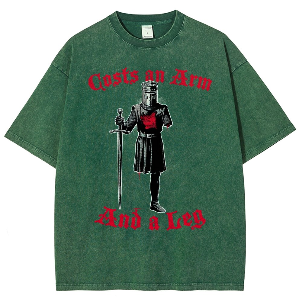 Black Knight Debt Vintage Distressed T-shirt