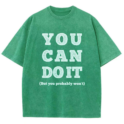 You Can Do It Vintage Distressed T-shirt