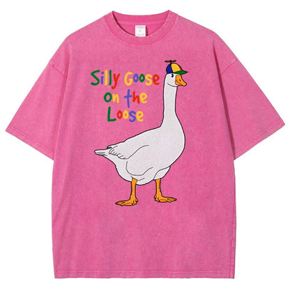 Silly Goose On The Loose Vintage Distressed T-shirt