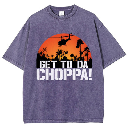 Get To The Chopper Vintage Distressed T-shirt