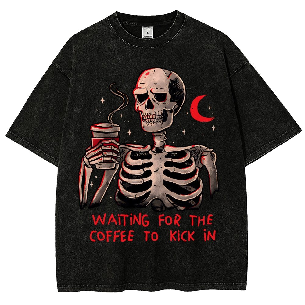 Coffee Keeps Me Alive Vintage Distressed T-shirt