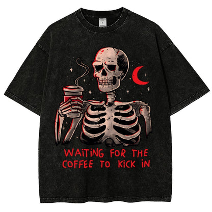 Coffee Keeps Me Alive Vintage Distressed T-shirt