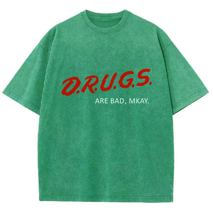 Drugs are Bad Vintage Distressed T-shirt