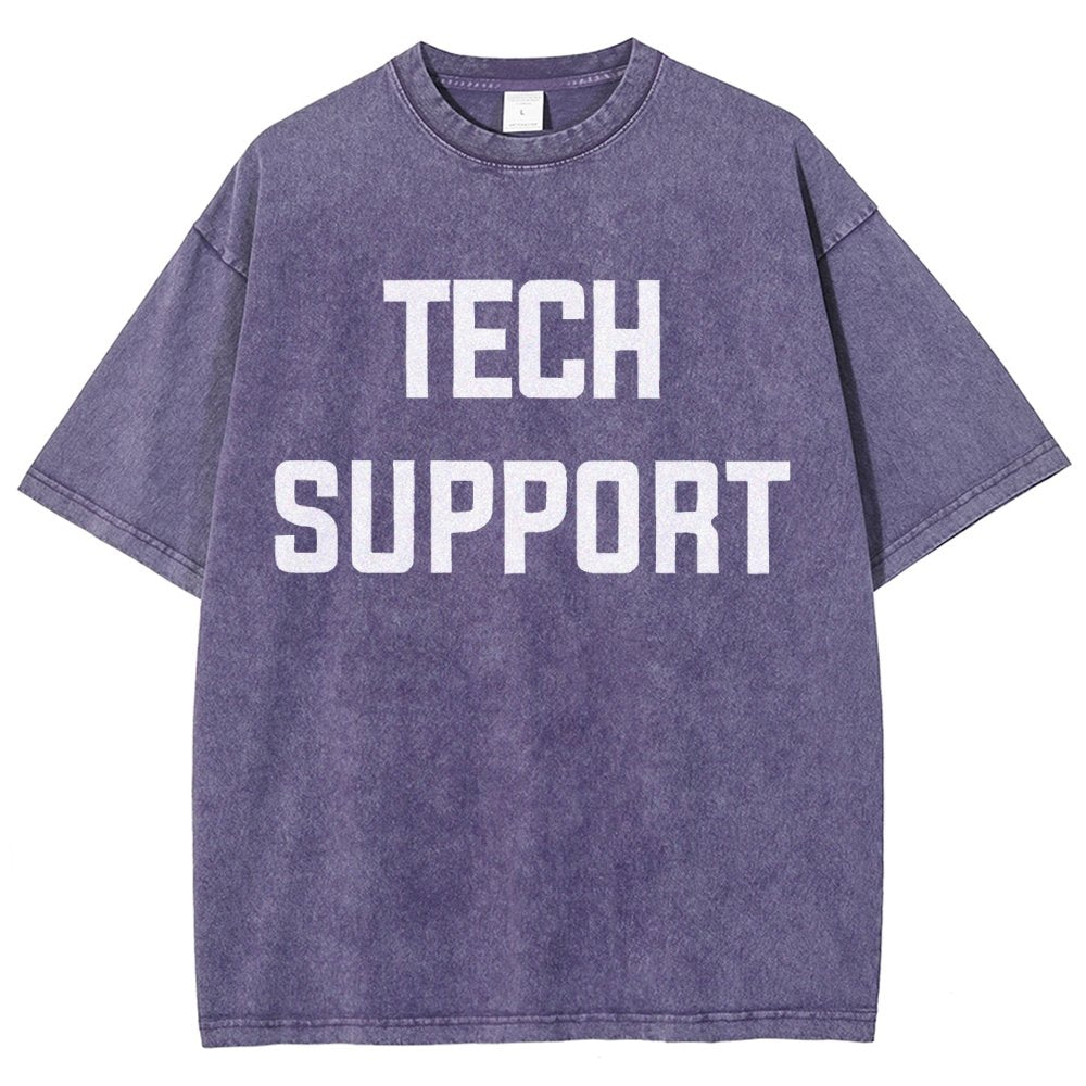 Tech Support Vintage Distressed T-shirt