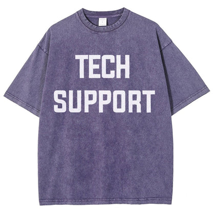 Tech Support Vintage Distressed T-shirt