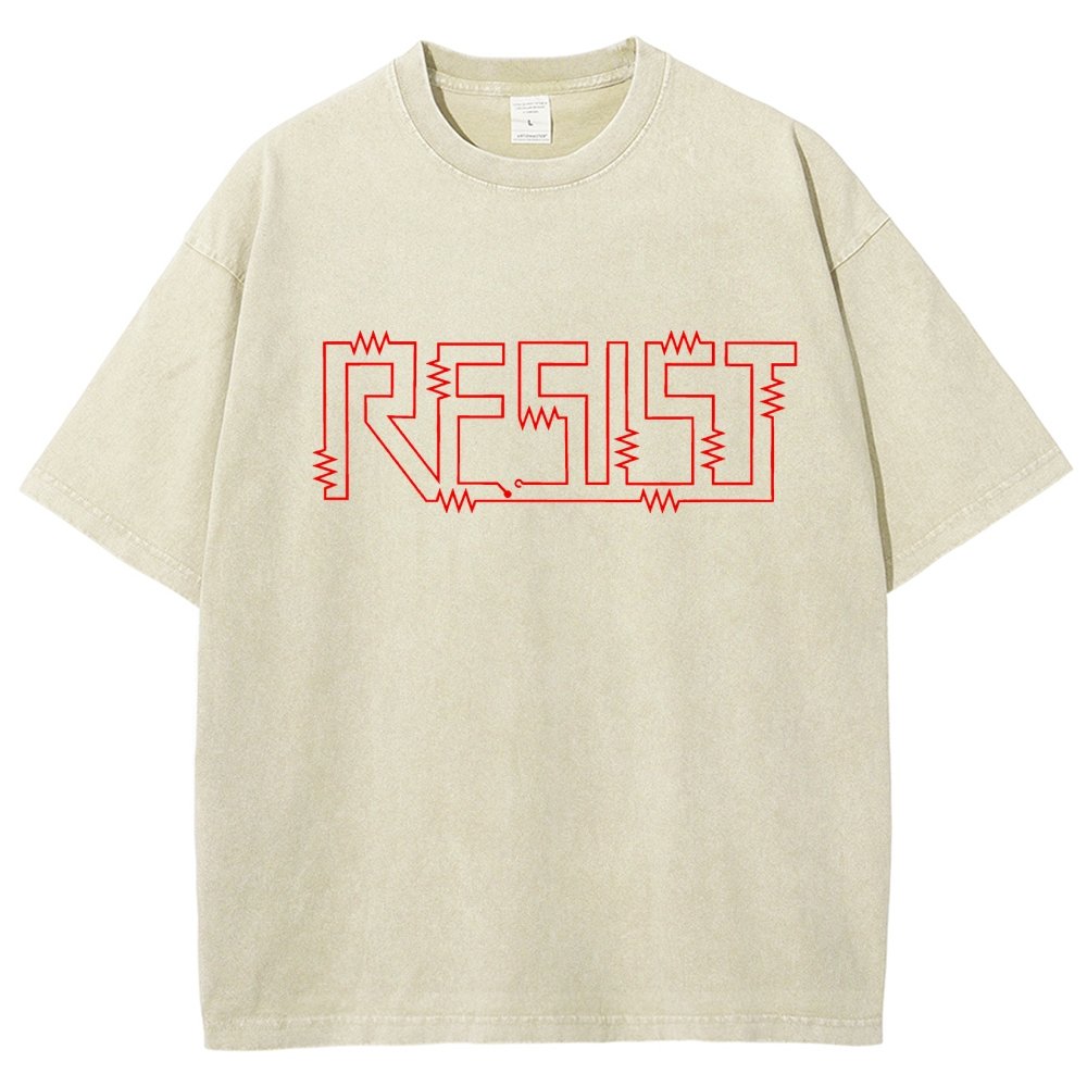 Resist Vintage Distressed T-shirt