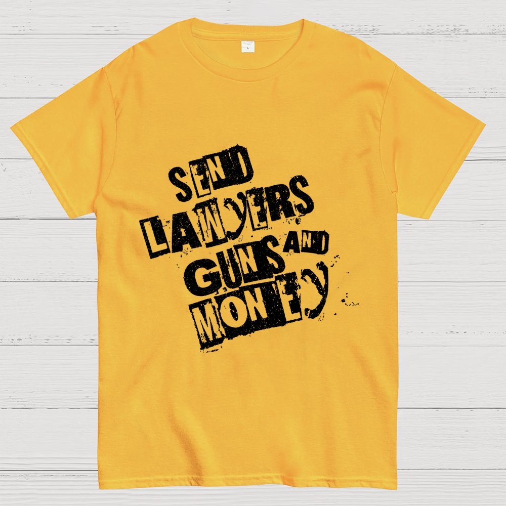 Send Lawyers Guns and Money Geek T-Shirt