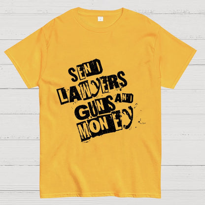 Send Lawyers Guns and Money Geek T-Shirt
