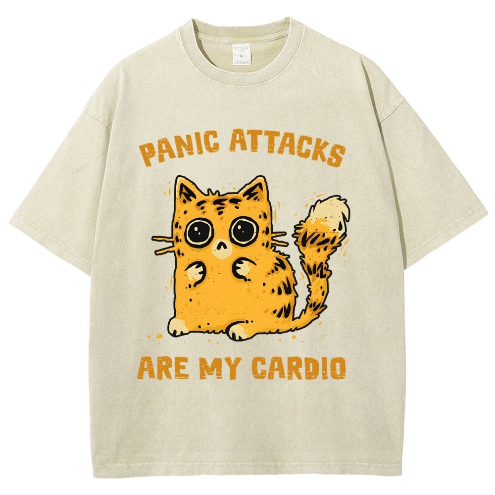 Panic Attacks Are My Cardio Vintage Distressed T-shirt