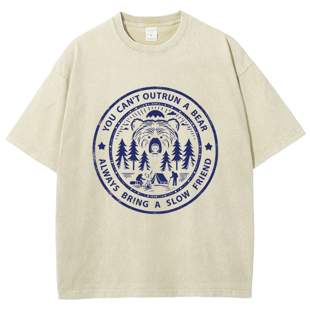 You Can't Outrun A Bear Vintage Distressed T-shirt
