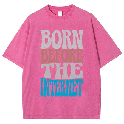 Born Before the Internet Vintage Distressed T-shirt