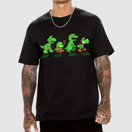 Green Scaly Road Geek T-Shirt