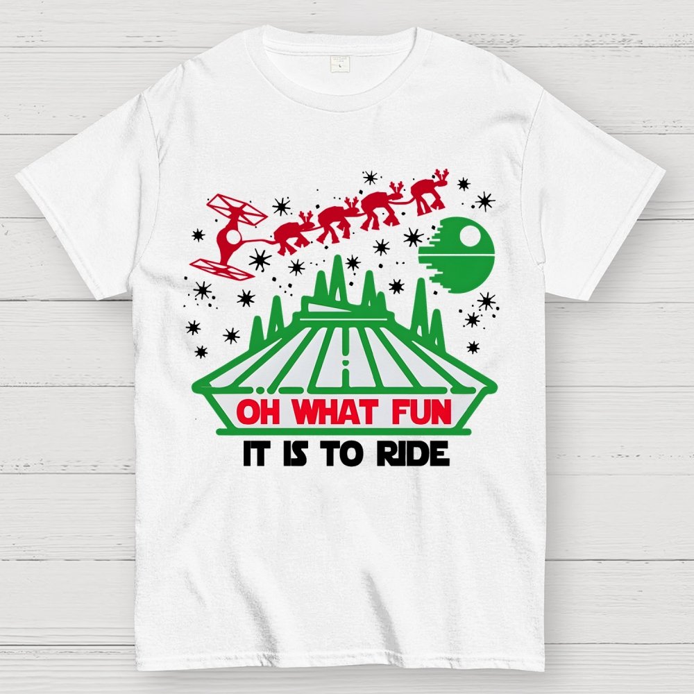 Oh What Fun It Is To Ride Christmas Geek T-Shirt