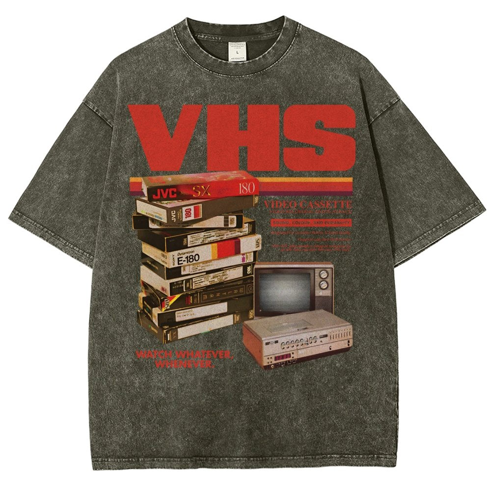 Vintage VHS Tapes  Vintage Distressed T-shirt