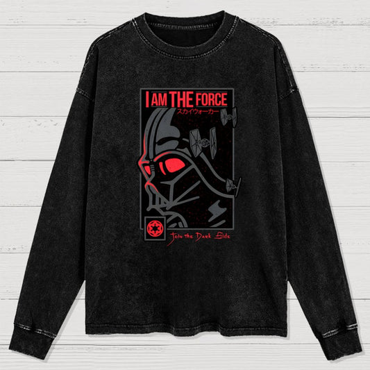 I'm Darkness Washed Long Sleeve Tee