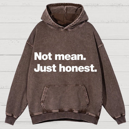 Not Mean. Just Honest Vintage Distressed Hoodie