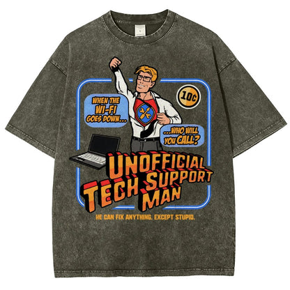 Unofficial Tech Support Man Essential Vintage Distressed T-shirt