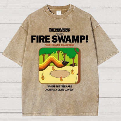Retro Blazing Marsh Vintage Distressed T-shirt
