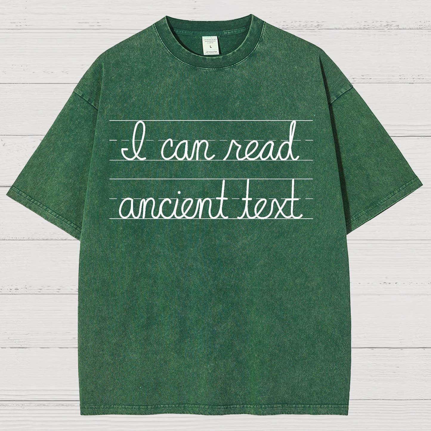 Ancient Text Vintage Distressed T-shirt