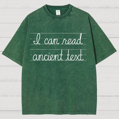 Ancient Text Vintage Distressed T-shirt